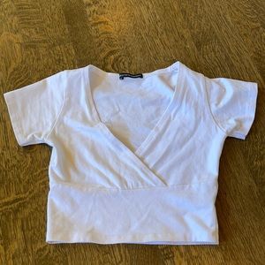 Brandy Melville wrap crop top